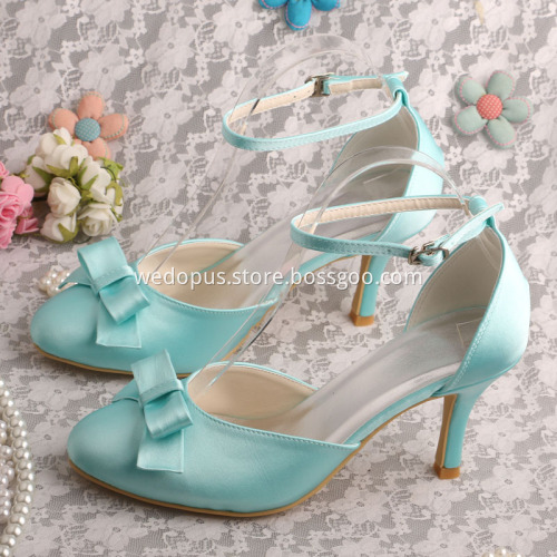 Wedopus Mint Green Wedding Bridesmaid Shoes